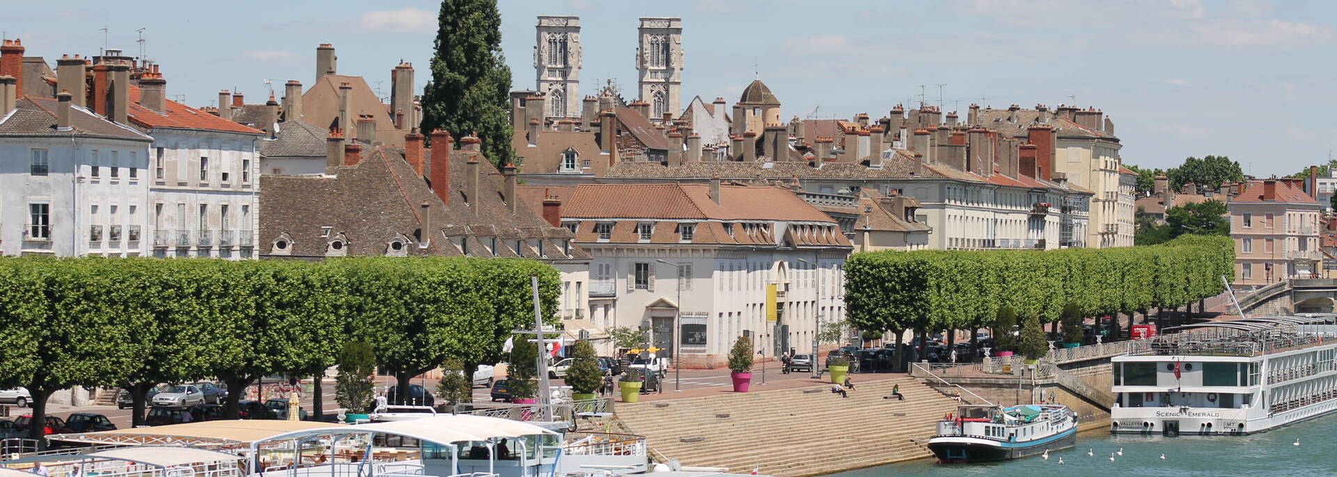 Quais de Saône et cœur de ville de Chalon sur Saône